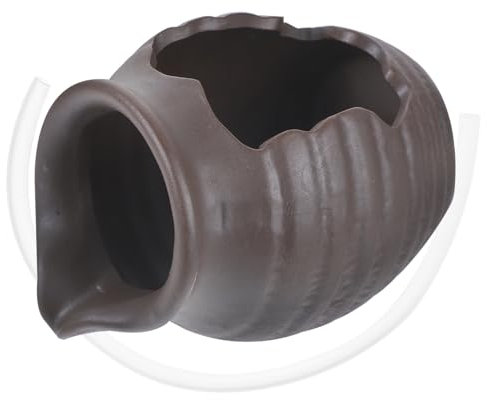 HOLIDYOYO Fontaine Pot Céramique pour Décoration De Jardin Cascade Décorative Distributeur Eau pour Étang à Poissons