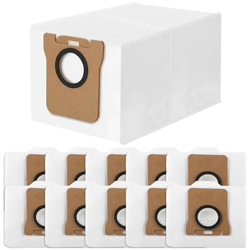 10 stycken dammsugarpåsar för Xiaomi X10+X20+S10+Dreame L10sUltra+L10 Ultra+L20, dammpåse ersättningspåse tillbehörsset