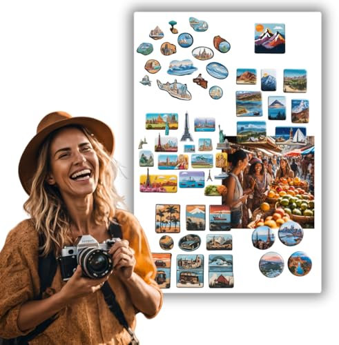 Anwicar Magnettafel - Magnetische Pinnwand 60x40 cm aus Stahl - ideal für Magnete und Notizen - magnetisches Whiteboard - beschreibbare Tafel - inkl. Montageset - Weiß