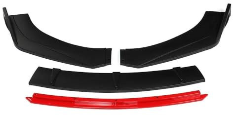 UAGFDFF Frontspoiler Spoiler Stoßstange Vorne Für Vw Für Golf Mk5 Mk6 Mk7 Mk7.5 Mk8 GTI GTD R Für Transporter T4 T5 T6 Auto Front Stoßstange Splitter Lip Diffusor Schutz Spoiler 4X(Matte Black)