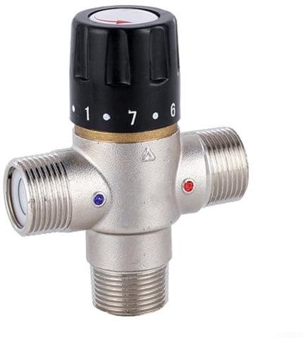 Thermostat-Mischkartusche, 3/4 Zoll DN20 Solarheizung, Thermostat-Mischventil bietet stabile Mischwassertemperatur