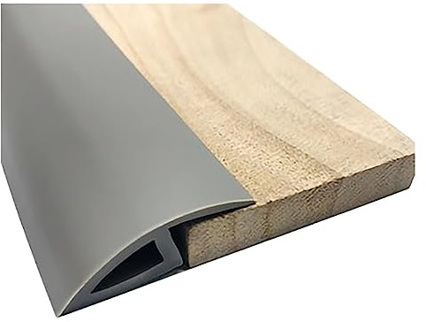 Perfil angular de PVC Tiras protectoras para bordes de alfombras, laminados y baldosas, de 39/78/118/157/196 pulgadas de largo, para suelos de goma, con borde biselado, tira reductora, estribos de tr