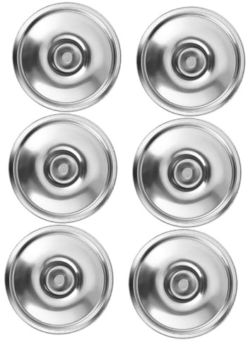 TOPPERFUN 6piezas Cubierta de Acero Inoxidable para Cacerolas Pequeñas Tapa para Ollas y Sartenes para Cocinar Seguridad
