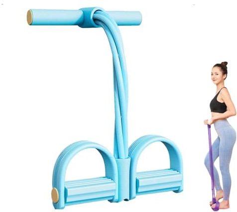 Corde de Tension Multifonction 6 Tubes pour pédale,Elastique Musculation, pour Yoga/Fitness/Musculation, Abdominaux, Bras et Jambes, Maison/Bureau/Gymnase