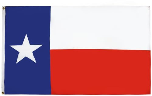 AZ FLAG Flagge Texas 90x60 cm Fahne Bundesstaat Texas Polyester 100D 2 Ösen | Für innen und außen dekorative Flagge doppelte Nähte und verstärkte Kanten mit Metallösen 100D Polyester