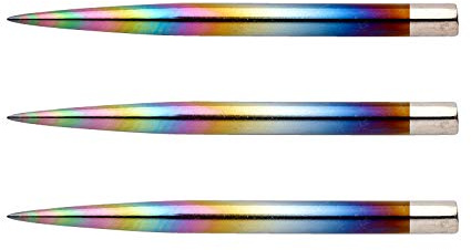 RED DRAGON Spezialist Dartpunkte - Regenbogeneffekt Beschichtet 32mm - 3 Sätze pro Packung