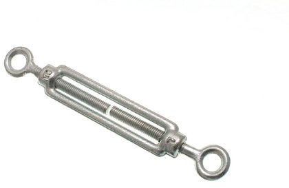 Pack Of 2 Turnbuckle Strainer Fence Wire Tensioner Eye - Eye Bzp 8Mm