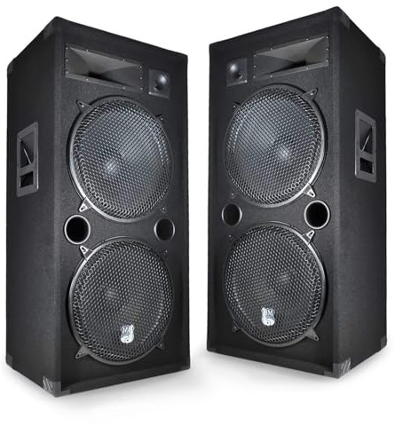 Paire d'enceintes passives Sono PA 2x15/38cm 2x1000W 3 Voies bassreflex LSC215