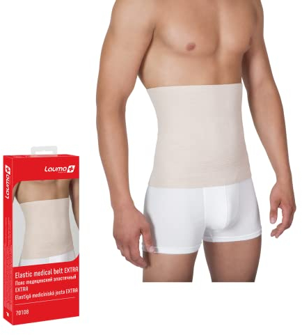 Lauma Medical, ceinture chauffante élastique en laine et coton pour soulager les douleurs lombaires, réchauffer les reins, soutien thermique pour les douleurs rénales, réchauffer le dos - XS