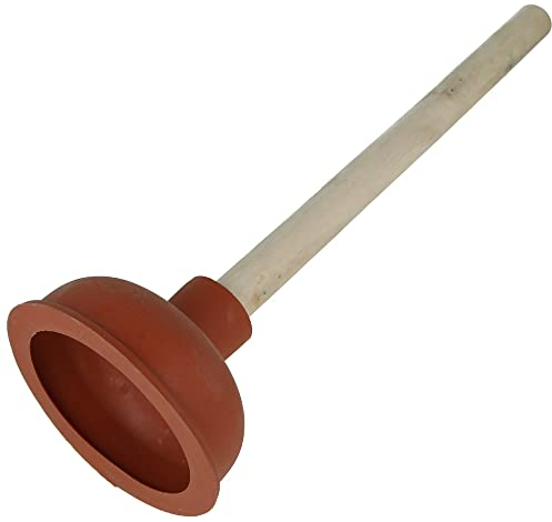 Ausgussreiniger Pömpel WC Saugglocke Pömpel Abflußreiniger Ø 111 mm mit Holzstiel