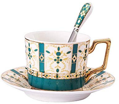 SISWIM Taza de café Taza Tazas de café de cerámica condensada Taza de café Café Té Desayuno Leche Tazas de Leche Traje de platillo Insopsos con Tazas con Plato Conjunto Taza de té Leche Taza