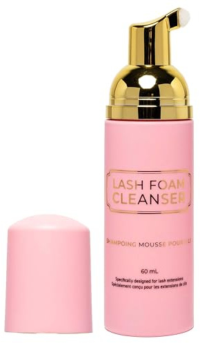 LLBA Wimpernverlängerungs-Reiniger, 60 ml, Wimpern-Shampoo für Wimpernverlängerungen, Wimpernbad für trockene und empfindliche Haut, entfernt sanft alle Make-Ups einschließlich wasserfestem Make-up
