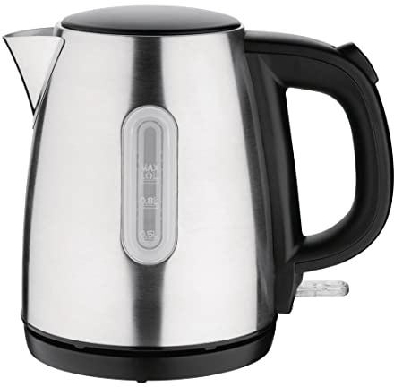 Caterlite Cordless Stainless Steel Electric Kettle 1Ltr FB878, Silver | Boil-dry protection and automatic shut-off ensure safety, while a 360° base makes lifting and pouring easy for all users.