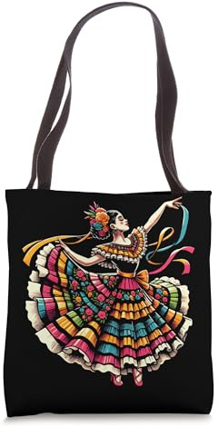 Ballet Folklorico Dancer Mexico Traditional Mexican Dance Tote Bag