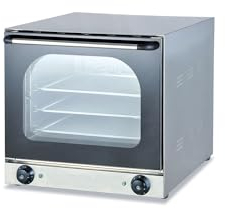 Ristoattrezzature Forno elettrico 4 teglie 43,5x31 cm a convezione con comandi manuali 2.6 Kw