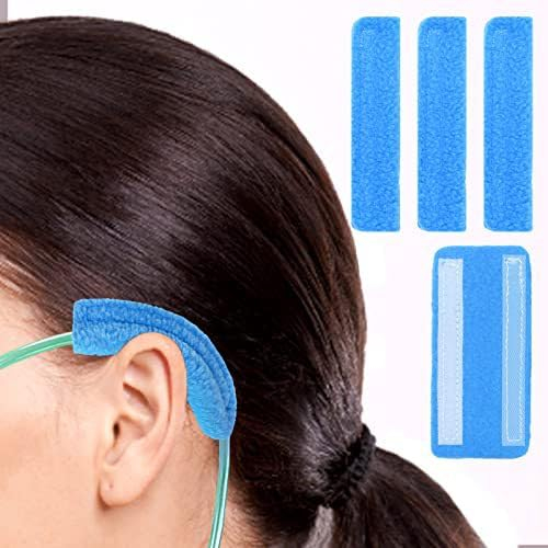 Amacoam Coussins D' oreille de Canule Nasale Confort Couvercle Tube D'oxygène 10 Pièces Coussinets Faciaux Doux Enveloppe Canule Housses D'oxygène Protecteur D'oreille pour Utilisateurs D'oxygène