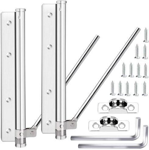 2 Pezzi Molla Chiudiporta Automatico, Chiudi Porta Porte Interne, Acciaio Inossidabile Molla per Porta, Regolabile Chiudiporta a Molla, Montaggio a Chiusura Automatica per casa e ufficio 40kg