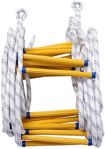 PNAJFUEL Strickleiter,Sicherheitsleiter,Feuerleiter Notfall Sicherheit Strickleiter Schnell Zu Entfalten & Einfach Zu Bedienen Nylon Leiter/20M