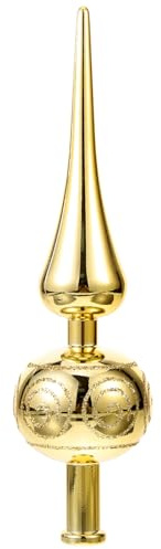 CALLARON Weihnachtsbaumspitze Gold Weihnachtsbaum Dekorativ Vintage-Baumspitze Ornament Weihnachtsbaum-Anhänger Für Zuhause Urlaub Party 9 04 5 cm 36X2. 36 Zoll