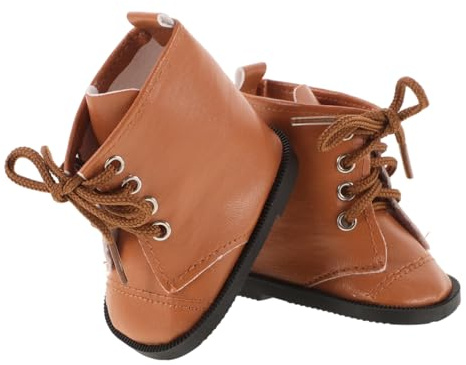 ibasenice Zapatos para Muñeca de 18 Pulgadas, Botas de PU Bordes Suaves Rebabas, Accesorios Decorar Escenas Miniatura y Vestir Muñecas