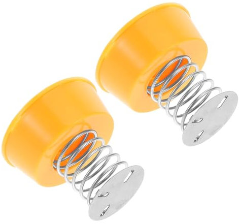 YARNOW Figurines à Tête Branlante avec Socle à Ressort pour Décoration Voiture Et Vélo, Lot De 2 Pièces Jaunes, Accessoires Amusants pour Tableau De Bord, Décoration Intérieure Polyvalente Et Ludique