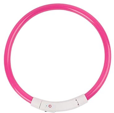 INOOMP Led-leuchthalsband Für Hunde Mit Nachtlichteffekt Verstellbarem Gurt Für Optimalen Hochwertigem Material Gefertigt Für Langlebigkeit Und Praktische Anwendung Beim
