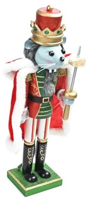 Sharplace Schiaccianoci Mouse King, Decorazione Natalizia, Statuetta, Decorazione Natalizia per la Disposizione della Scena, bomboniere