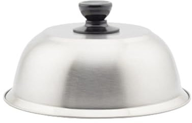 Vocdikficy Coperchio A Cupola per Griglia Copri Hamburger In Acciaio Inossidabile Coperchi Rotondi per Pentole Copri per Pentole Cucina Hamburger Barbecue Bistecche