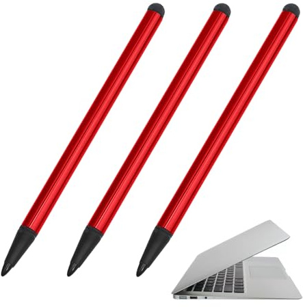 Touch Screen Pen 3 Pezzi Pennino Universale Alta Precisione Alta | per Tablet Wireless per Disegno, Note, Lavoro Creativo, Ufficio, Scuola, Casa, Viaggio, Studio