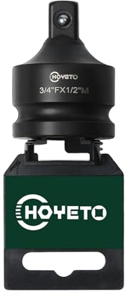 Impact Socket Adapter, 3/4 Drive Female 1/2 Male Drive Socket Reducer Wrench Adapter, Cr-Mo Steel,Socket Adapter Set for Impact Driver Conversions