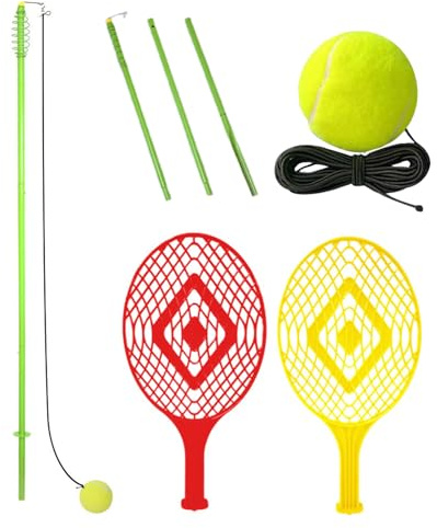 Generisk tennistränare, Solo Tennisboll Trainer | Träningsutrustning för lagsport träningsföljeslagare med feedback och borr för idrottare vid - och svängträning i