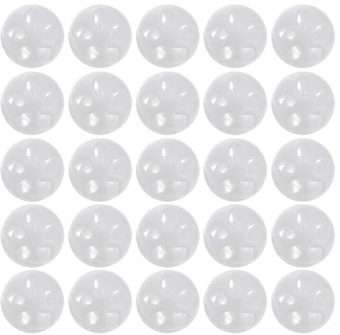 FUNOMOCYA 50 Stück Teiliges DIY Ersatzteile Rundes Sound Maker Einsatz Leiser Krachmacher Installieren Robustes Kunststoffmaterial für Puppen und Rasselkugeln zum Einnähen