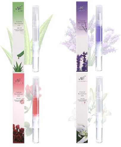 Sun&Beam Nails Nagelhautöl Stift – Nagelpflege, Nagelhaut Behandlung, Feuchtigkeit & Reparatur, Fingertip Pflege, Tragbar mit Verschiedenen Düften (Floral · 4 Düfte)