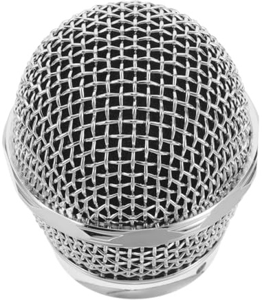Toddmomy Metal Mesh Microphone Head Grille Replacement Mic Attachment for Microphone Adapter Fitting Small Head Grille Mic Cover