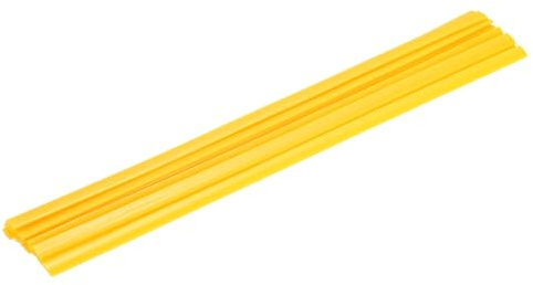 QUARKZMAN 10PCS Bacchette Di Saldatura Plastica Gialle 9.5mm x 330mm HDPE | 0.4 x 13, Per Riparazione Serbatoi D'Acqua Pallet Carrelli Elevatori Bidoni, Nastro Piatto Di Saldatura Plastica