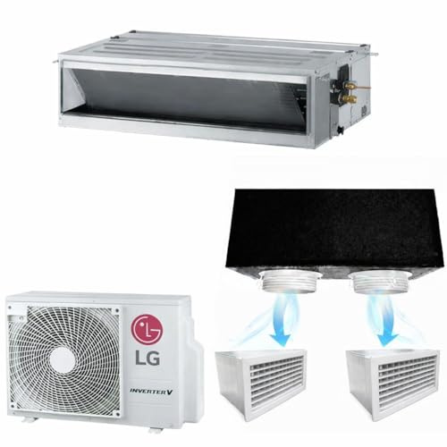 Condizionatore Canalizzato Econo 24000 BTU Inverter R32 A++ con Kit Plenum 2 uscite – Climatizzatore in Pompa di Calore Mod. CM24F.NA0
