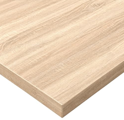 POKAR Bordsskiva 60x60 cm | Skrivbordsskiva Tjocklek 25 mm | Idealisk för litet Skrivbord, Matbord, Bistrobord, Soffbord och DIY | Robust och Stabil Bordsskiva | Tillverkad i Europa | Sonoma Ek
