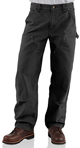 Carhartt, Pantalon de Travail Utilitaire Coupe Ample en Coton Brut lavé (Washed Duck) doublé à l'avant pour Homme