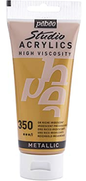 Pébéo - Acrílico Fine Studio - Pintura acrílica Oro - Oro Rico - 100 ml