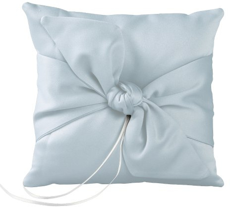 Ivy Lane Design Love Knot Ring Pillow, Light Blue