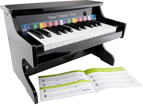 New Classic Toys Instrument de Musique pour débutants Piano Électronique Noir - 25 touches