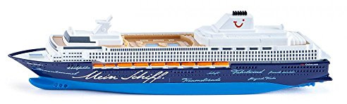 siku 1726 - Bateau De Croisière Mein Schiff 1, E: 1:1400, Bleu/Blanc, Métal/Plastique, Non flottant