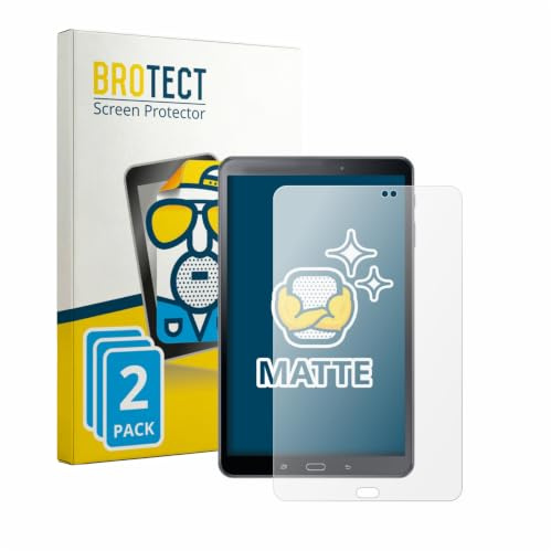 BROTECT Schutzfolie für Samsung Galaxy Tab A 10.1 2016 SM-T585 | 2 Stück Entspiegelnder Displayschutz Made in Germany Matte Displayschutz-Folie Anti-Reflex Anti-Fingerprint Einfache Montage