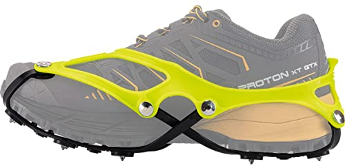 Nortec Steigeisen Corsa Made in Italy für Snow Running und Urban Winter Running Winter auf EIS und Schnee, Micro Steigeisen für Laufschuhe mit Tasche (L)