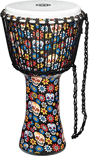 Meinl Percussion Travel Series Djembe, Pelle in Fibra Finitura Day of the Dead 12 (PADJ7-L-F)