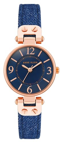 Anne Klein Women's Leather Strap Watch