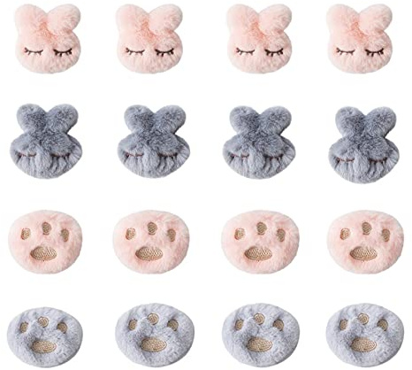 Suuwwn 16pcs Plüsch Cartoon Quilthalter Bettdeckenclips Tröster Greifer Bettdeckenbezug-Clips Bettlaken Bettdeckenhalter Anti-Run Anti-Rutsch-Klemme Bett Clip Bettbezug Clips Quilt Fixing Clips (A)