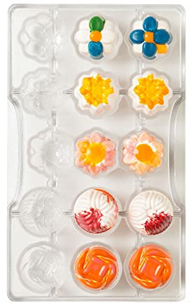 Decora 0050159 Mold for Chocolate Praline Spring Ø 30 X 20 H MM 15 CAVITES