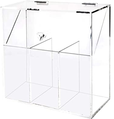 Organizador De Brochas De Maquillaje De Acrílico Transparente Con Compartimento Para Tapa Y Caja De Almacenamiento