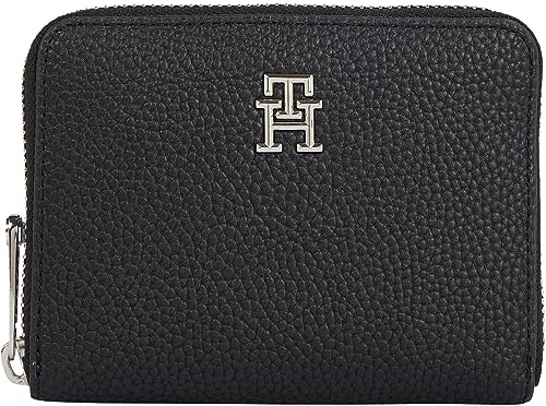 Tommy Hilfiger Damen Geldbörse Emblem Klein, Mehrfarbig (Black), Einheitsgröße